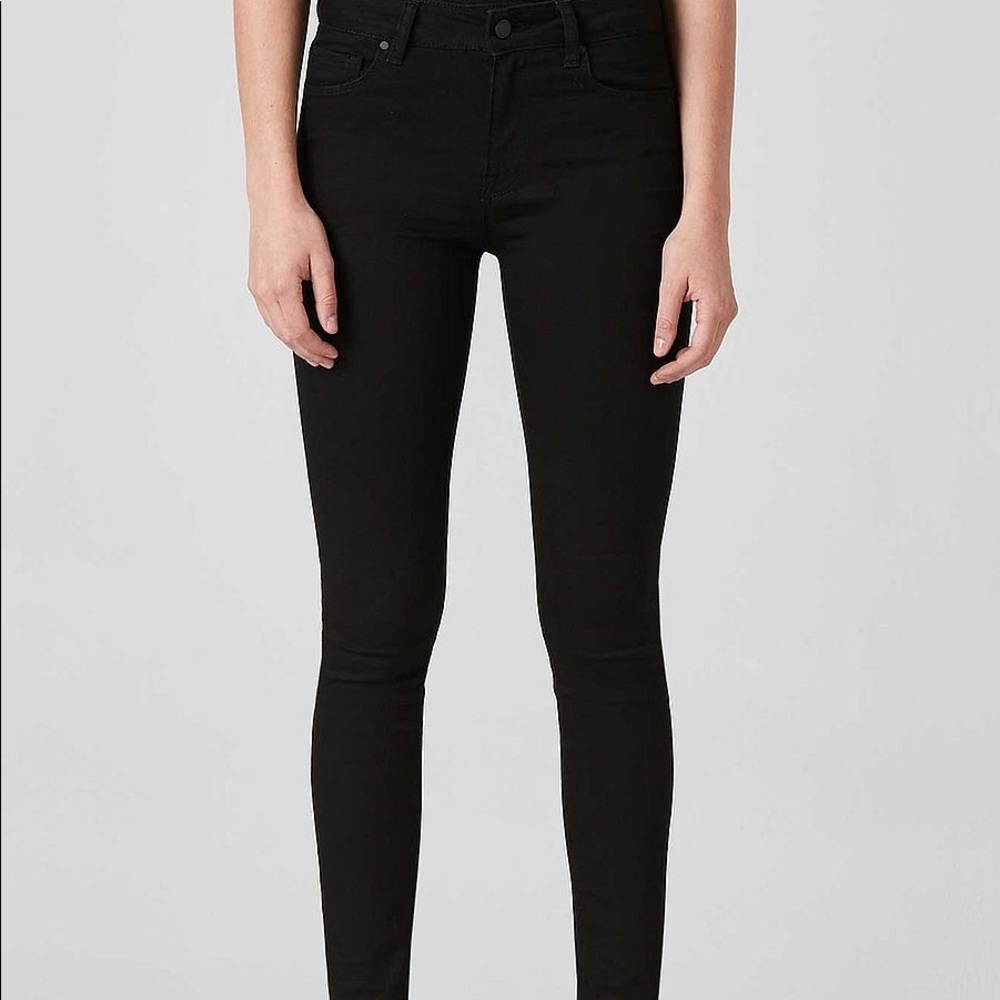 DSTLD black high waisted super skinny jeans